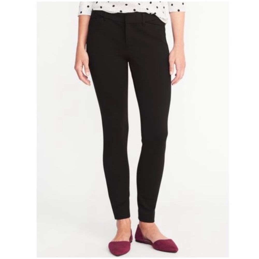 Old Navy Black Pixie Built in Sculpt Ponte Slimming Pants Size 2 Short
